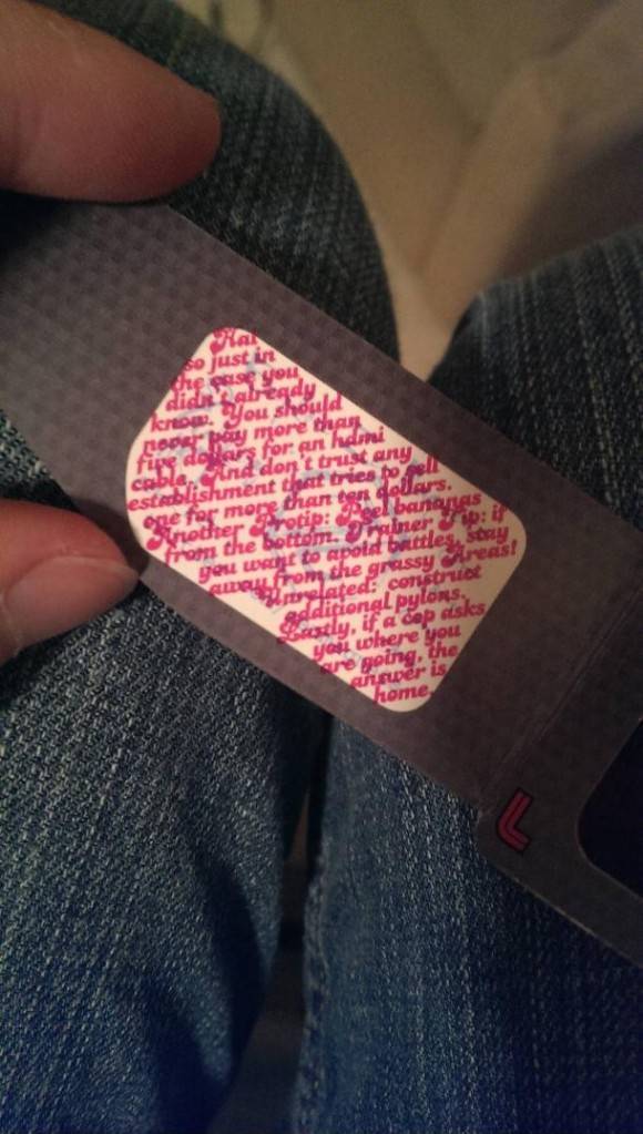 This came on some 3D glasses I got.