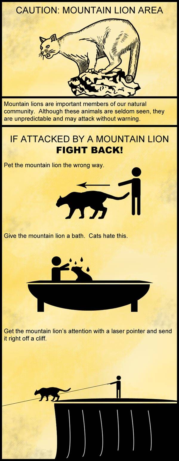 I carry a laser pointer for this very reason.