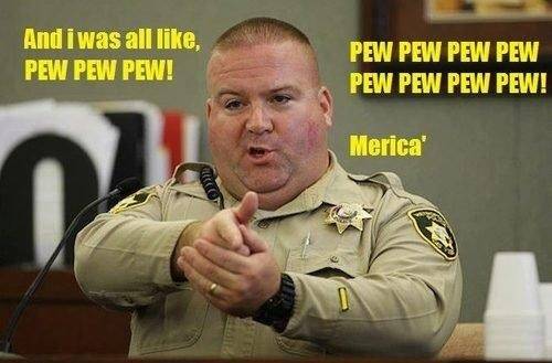 Police testimony from yesterday's events in DC...