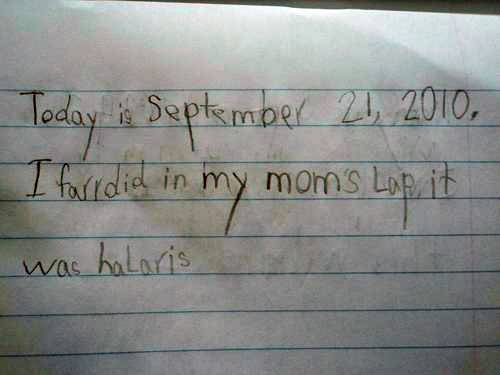 Get out a pencil and paper and write a sentence