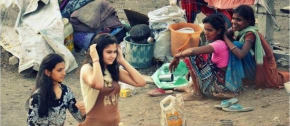 The two sides of India.