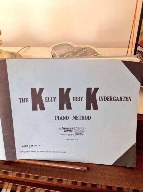 Probably only teaches the white keys.