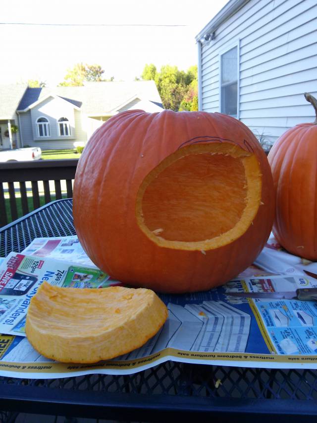 I f*cking suck at carving pumpkins.