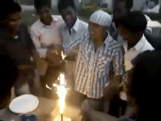 For your birthday this year, we’re going to...BURN YOUR f*ckING FACE OFF
