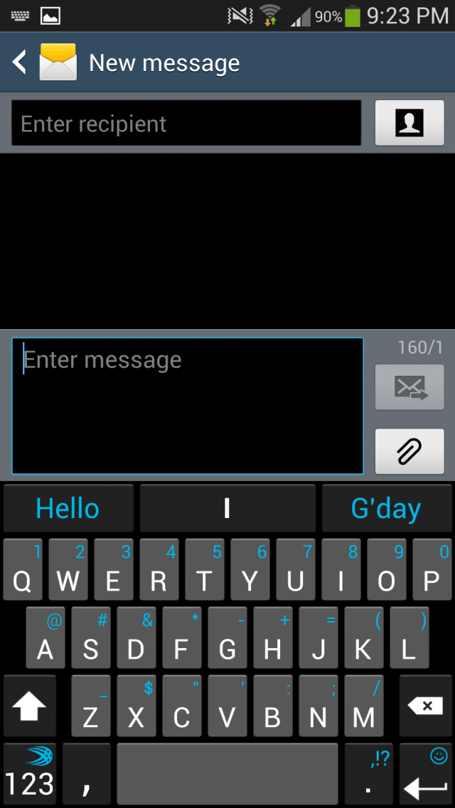 Even though I'm Australian, I've never ever started a sentence with this. Racist phone.