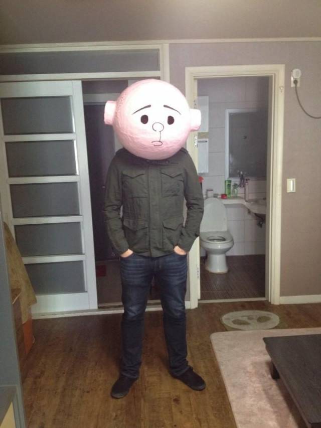 For Halloween this year, my friend Jacks is Karl Pilkington.