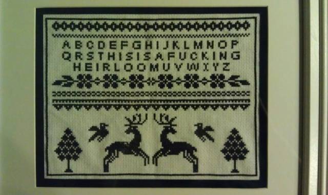 Cross Stitch I Made for My Best Friend's Housewarming