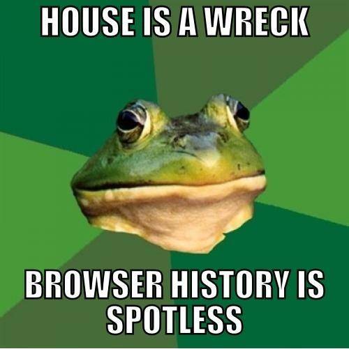 So my wife left for a week to visit family.