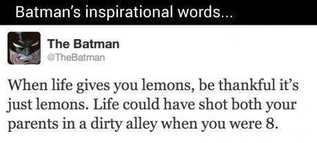 Thank you Batman for your inspiration.