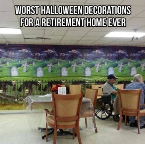 Halloween at a Retirement home.
