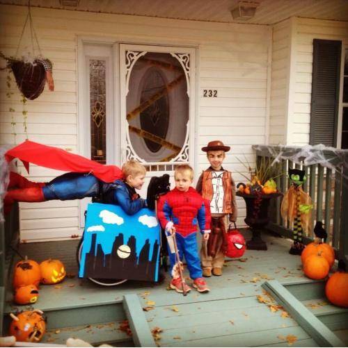 My Dad’s friend has a kid who is in a wheelchair. He does an exceptional job on his kid’s costumes.