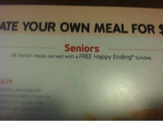 Happy hour for seniors