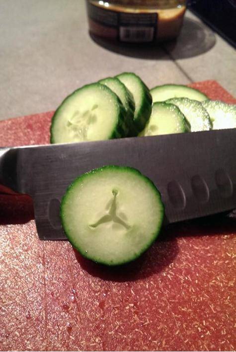 This cucumber is sponsored by Air Jordan