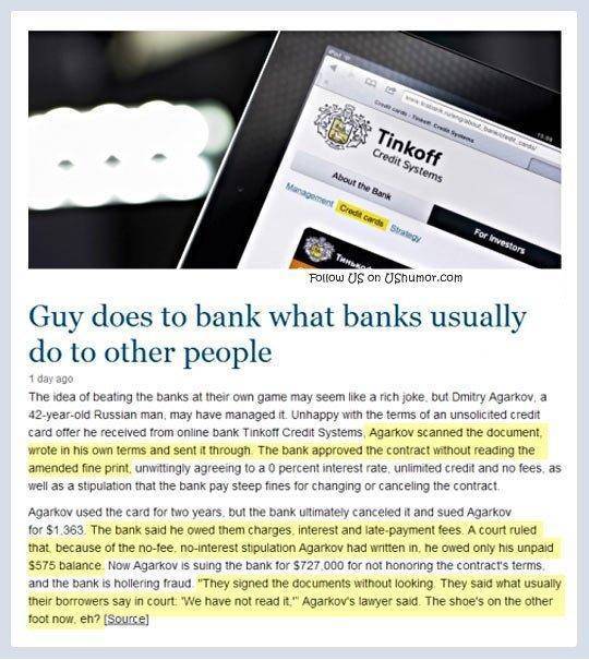 Getting back at the banks