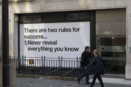The two rules of success
