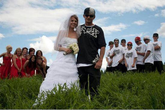 Idiots. Monster energy drink flowed freely at this wedding