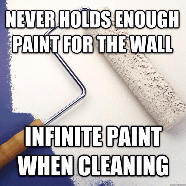 Decided to paint this weekend. I'm sure this is Satan's doing.