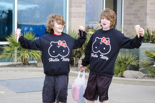 We chased these kids down while riding a tandem bike to take their picture