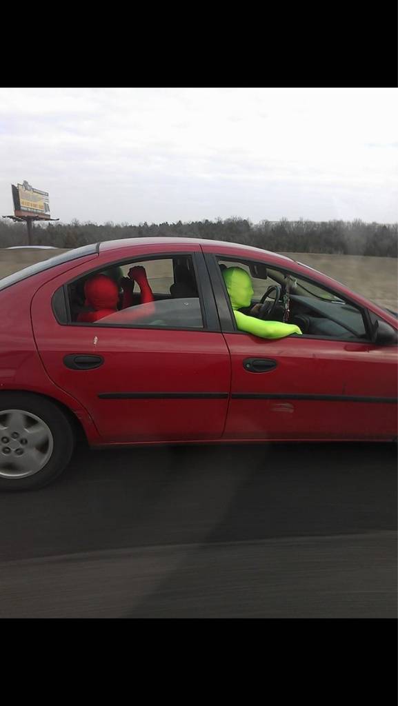 I saw them on the way to the lecture.