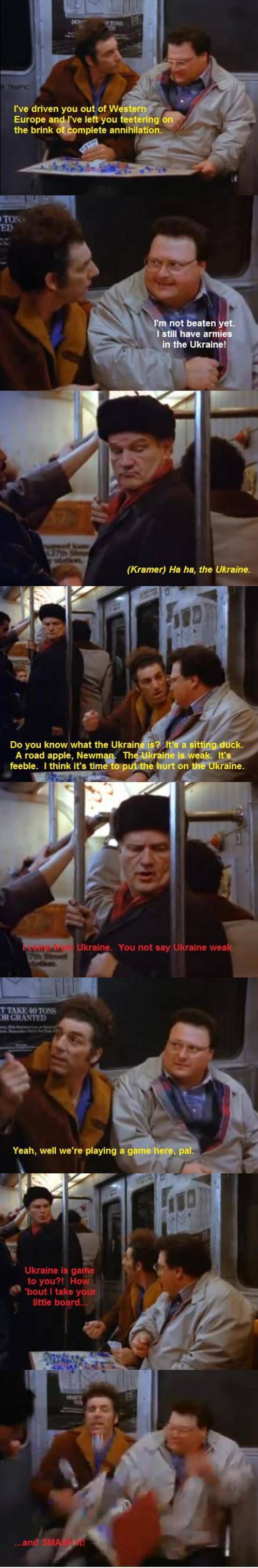 The only thing I know about Ukraine