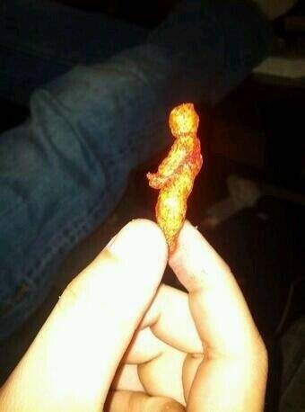 Cheeto that looks like a guy masturbsting.