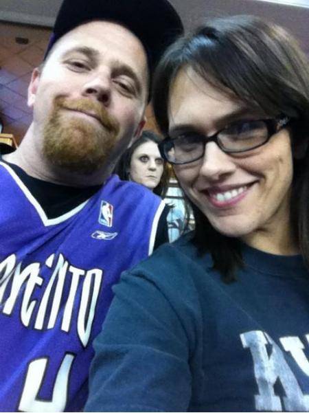A friend went to a basketball game and took a picture...