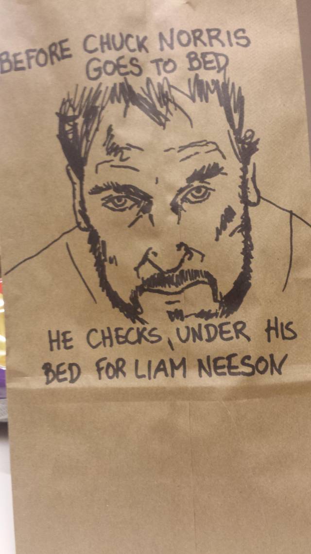 My son's lunch bag today