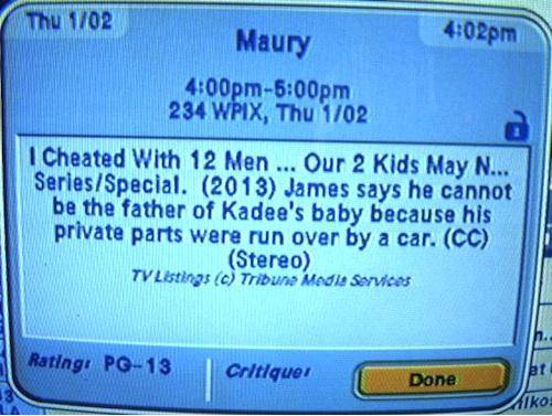 Meanwhile on Maury