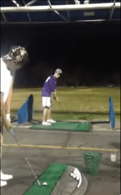 That golf shot in a gif