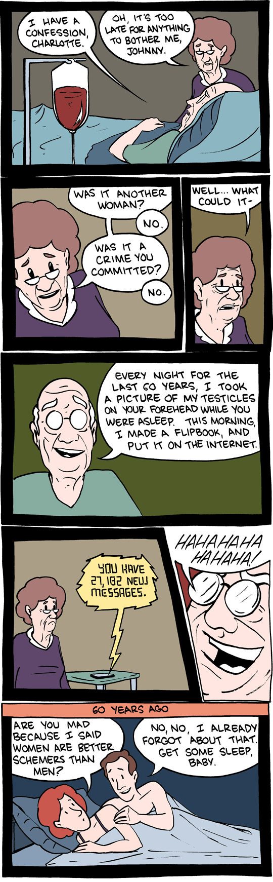 Deathbed confessions Fu*K!