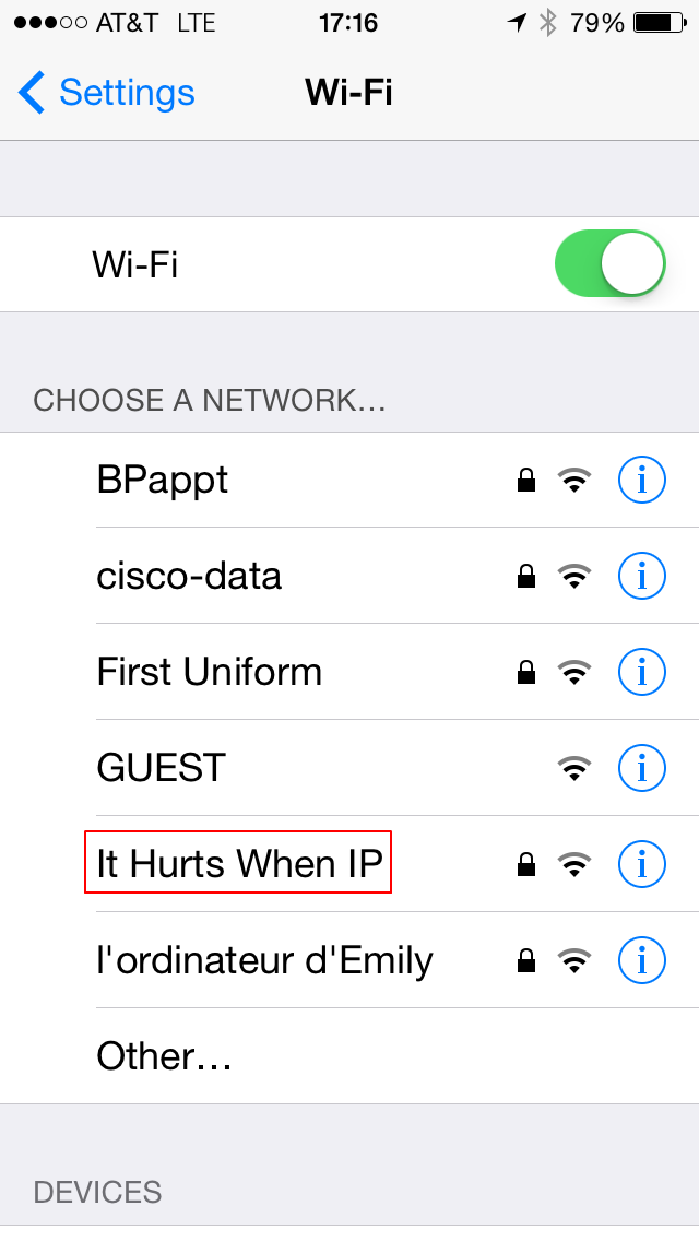 Urologist's WiFi name.