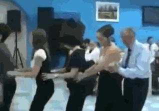 How to make a conga line awkward