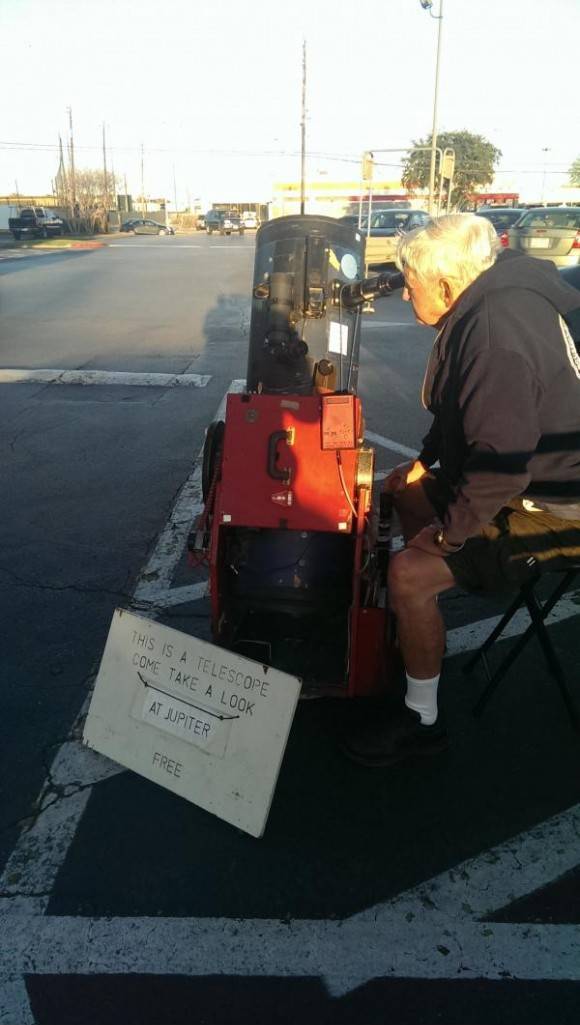This guy was set up in the parking lot of my local grocery store.