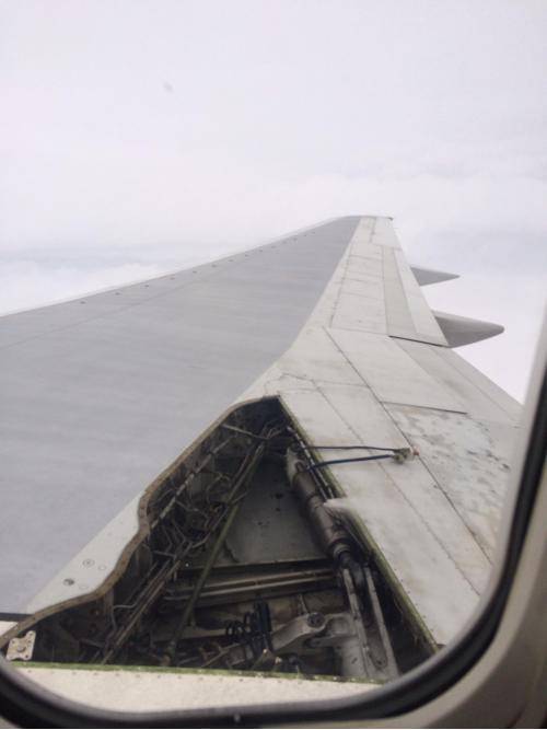 This happened to the plane mid-flight. The whole plane shook and our collective buttholes puckered.