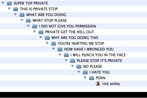 Hiding your porn
