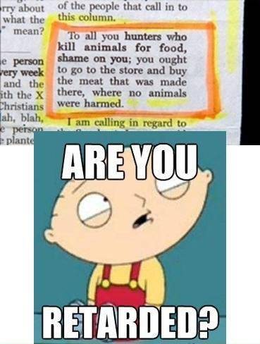 From where do people get meat again?