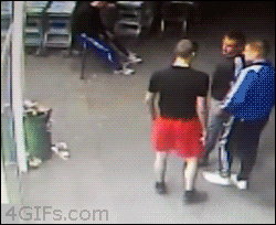 How not to throw a sucker punch.
