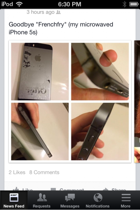 She thought she was going to charge her phone