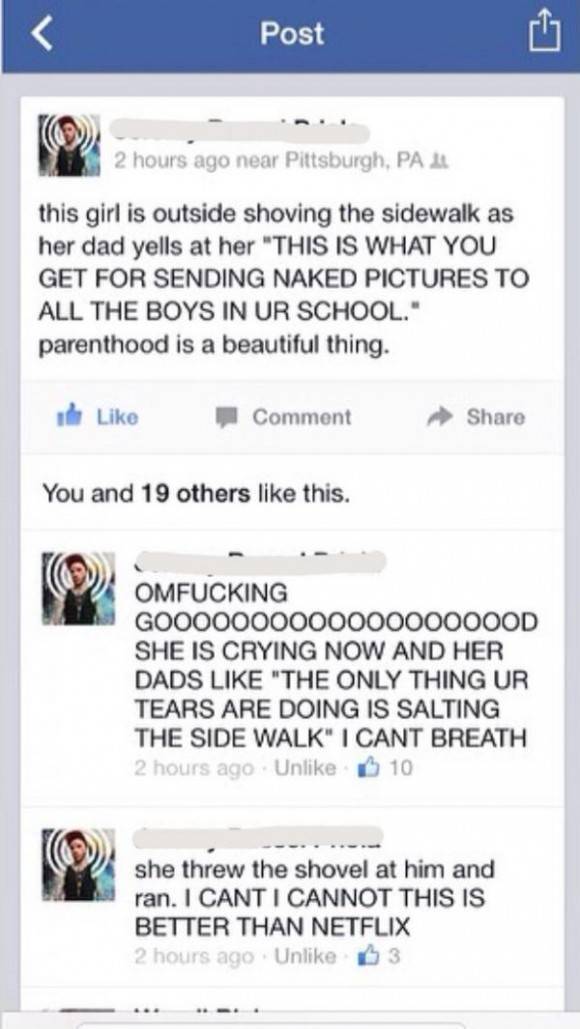 A friend posted this to Facebook last month...