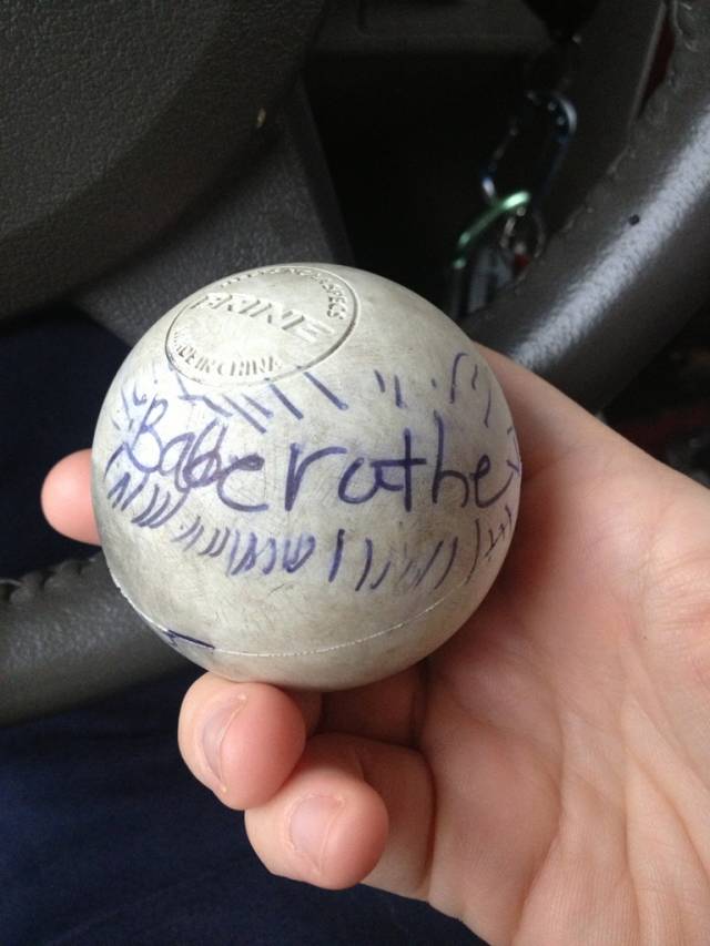 Found my son's autographed ball- seems legit!