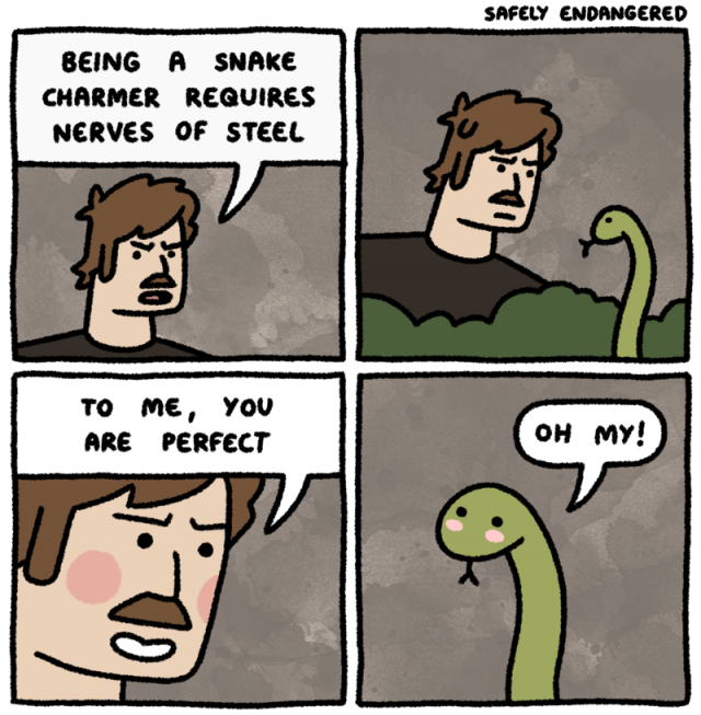 Snake charming.