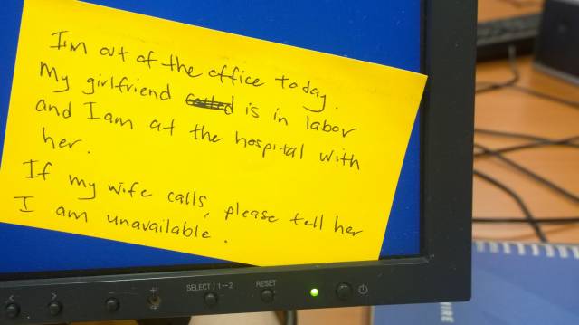 I'm out of the office today...