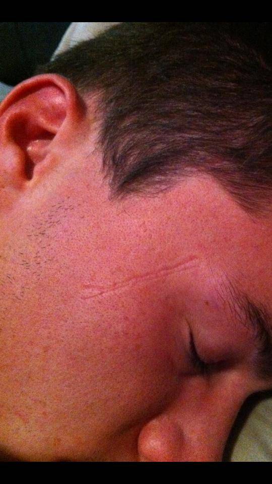 I see what you slept on last night, and raise you what my bf slept on last night
