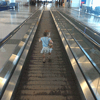 How to wear out your toddler during a 5 hour airport layover