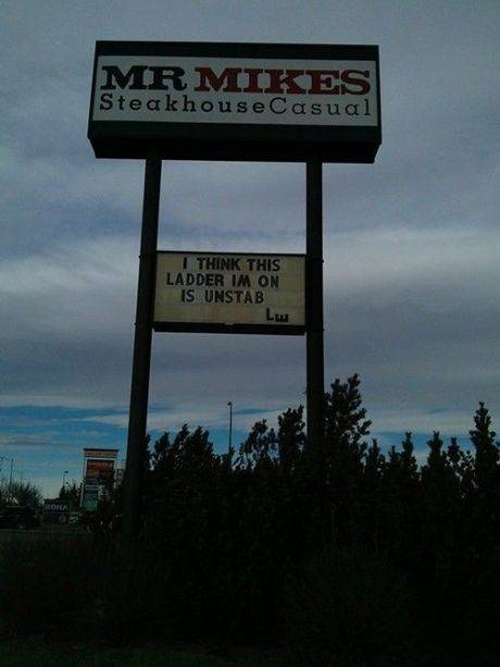 The lifestyle of a sign man.
