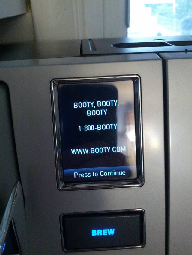 It appears my wife personalized our keurig.