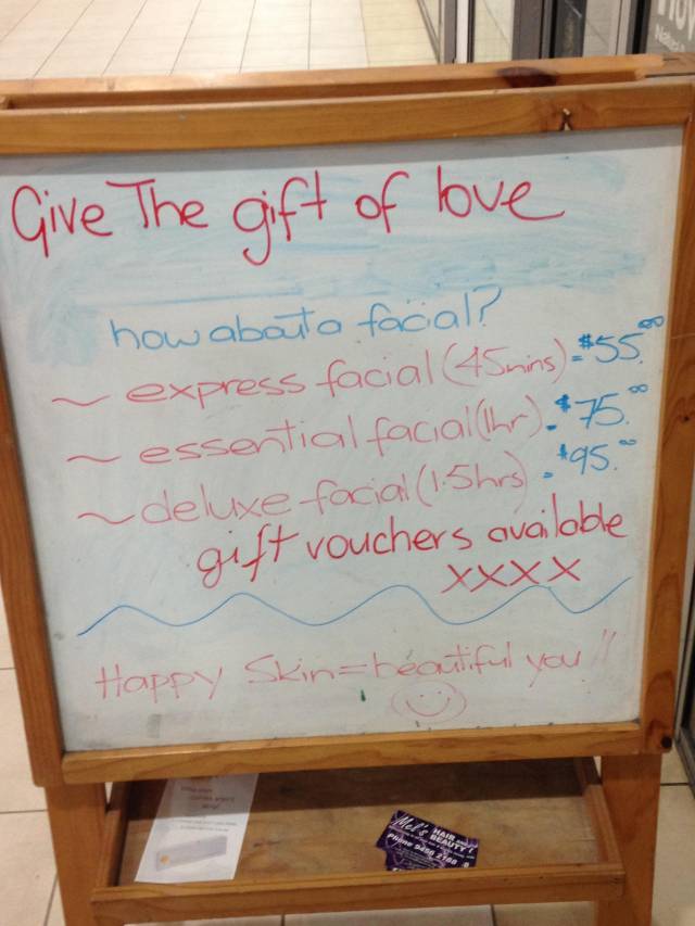 My boyfriend excitedly dragged me over to this sign whilst yelling 'see, it's not demeaning, it's a sign of love!'