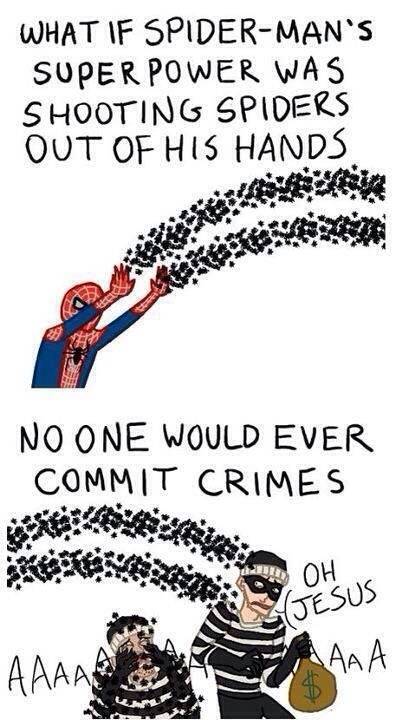 The thought of spider mans doing this makes me cringe..