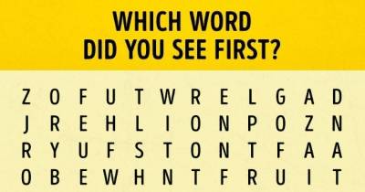 Which Word Did You See First? This Fact Can Reveal Much About Your Psychology
