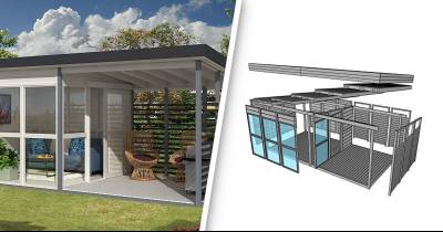 Amazon Is Selling A Cool DIY Guest Backyard That Can Be Built In 8 Hours Only